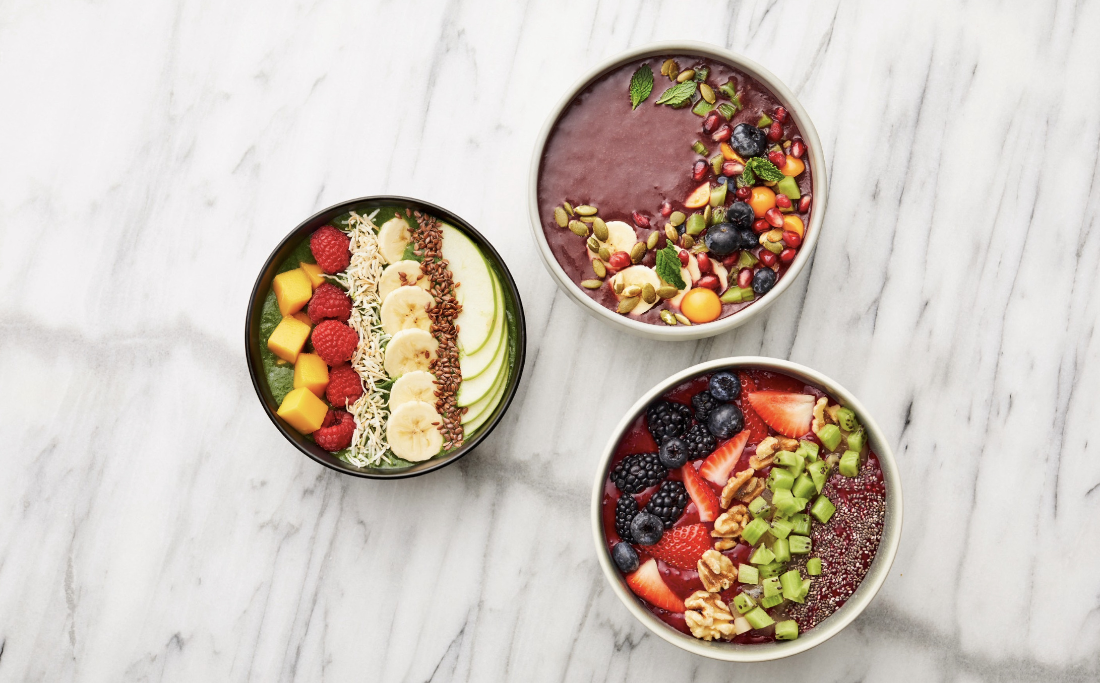 Acai bowls for the morning menu at &More by Sheraton