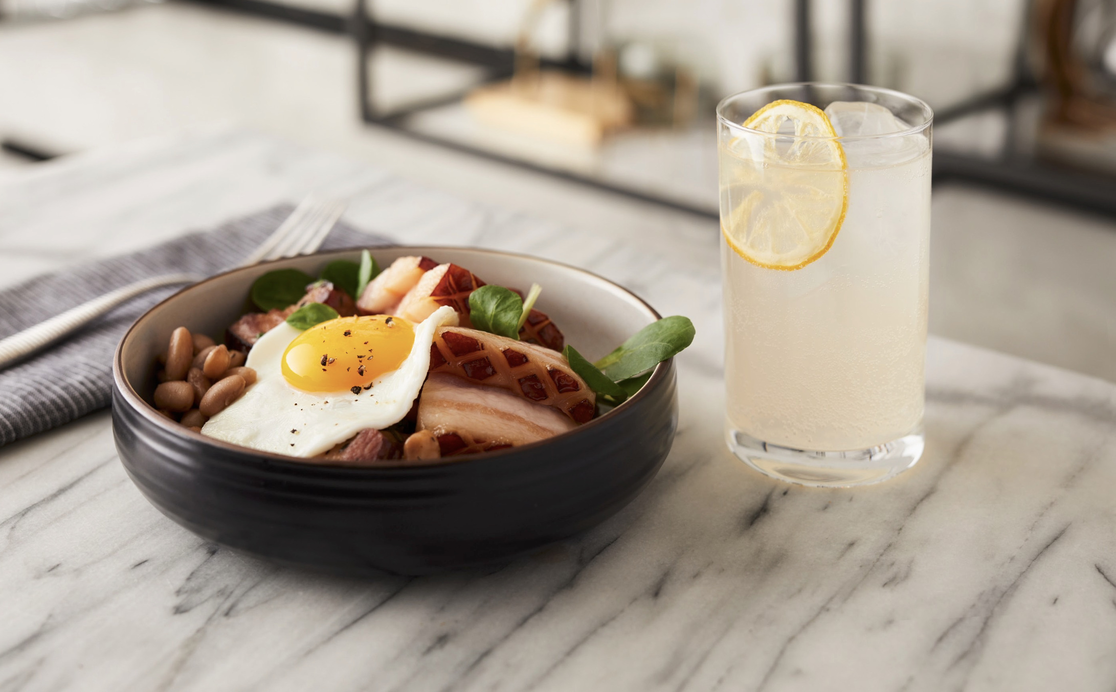 Amplified local bowl and lemonade at &More by Sheraton