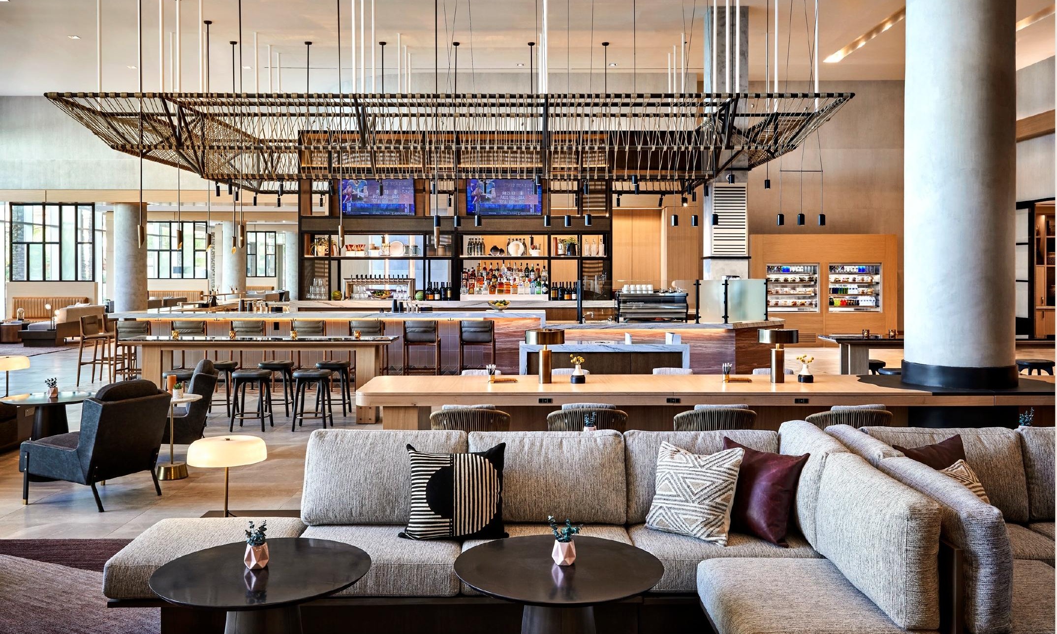 Lounge interior at &More by Sheraton