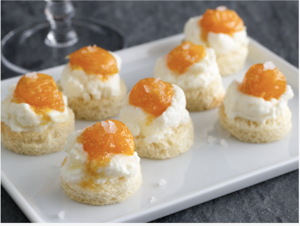 Savory canapes for private events