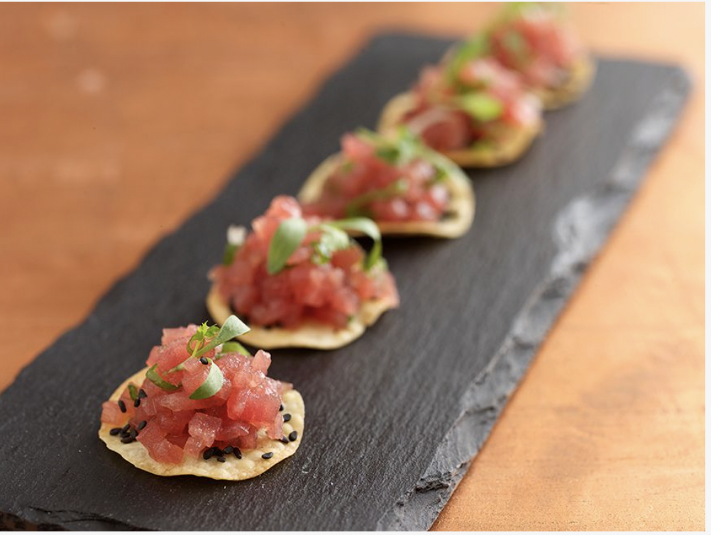 Tuna crisps for private events